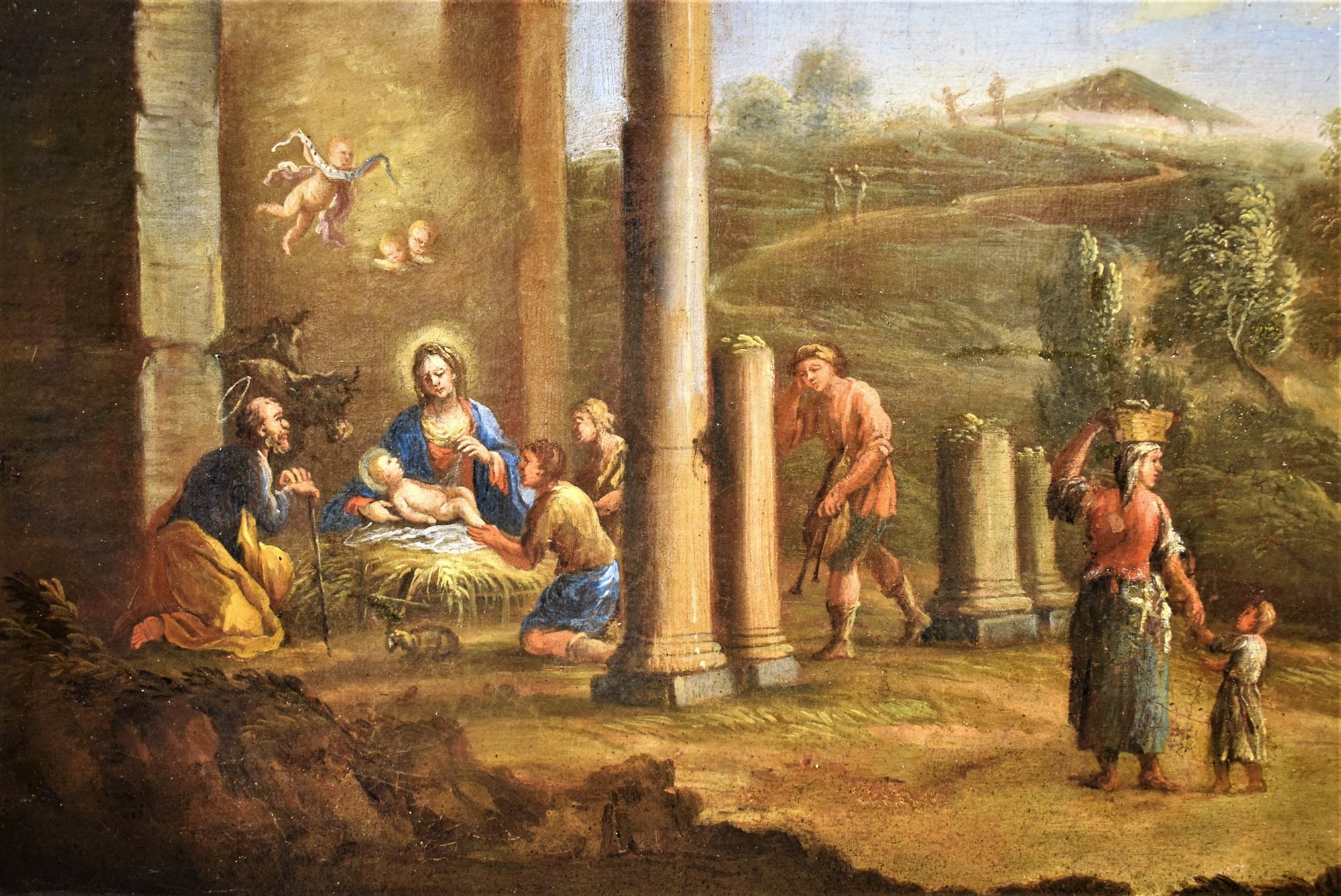 Arcadian Landscape with Nativity